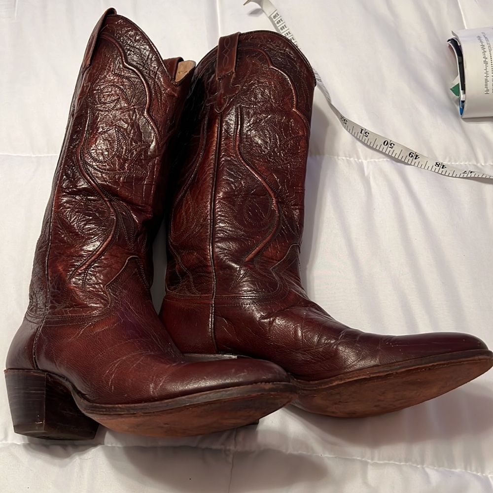 Vintage Dan Post Women’s Cowgirl Boots size 5-1/2 C handmade in SPAIN - Picture 5 of 16